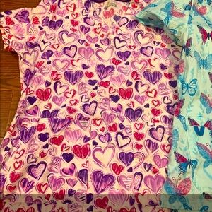 Scrub tops and bottoms